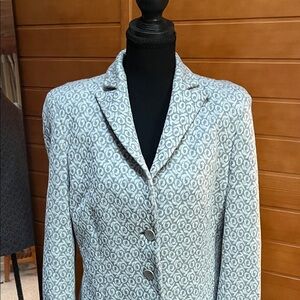 Zanella Light Gray Patterned Blazer